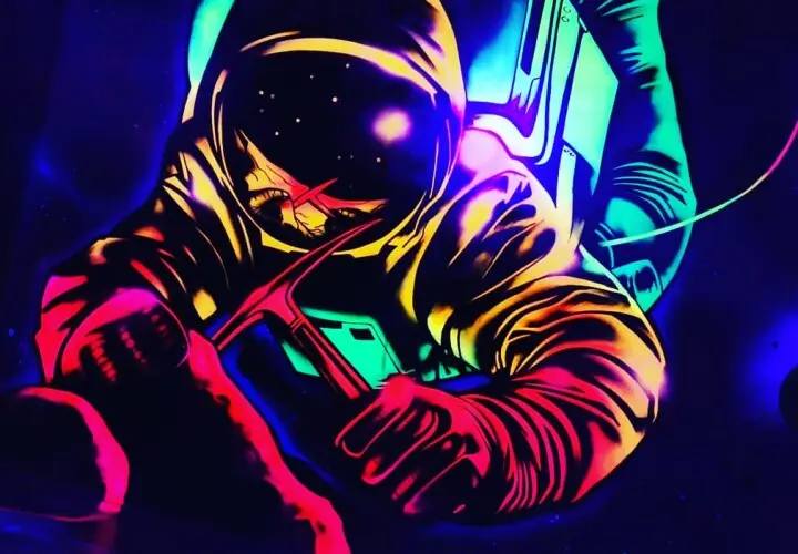 3D Funhouse Schwarzlicht Minigolf