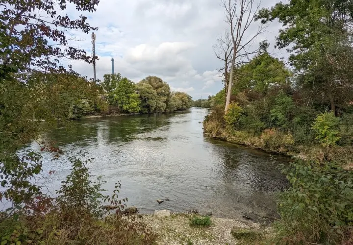 Zusammenfluss von Amper und Würm