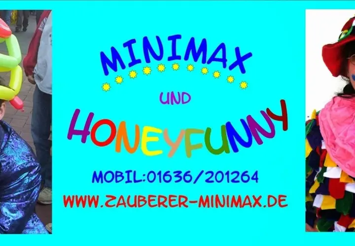 Zauberer MINIMAX und HONEYFUNNY