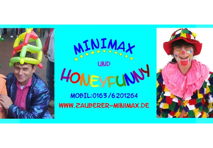 Zauberer MINIMAX und HONEYFUNNY