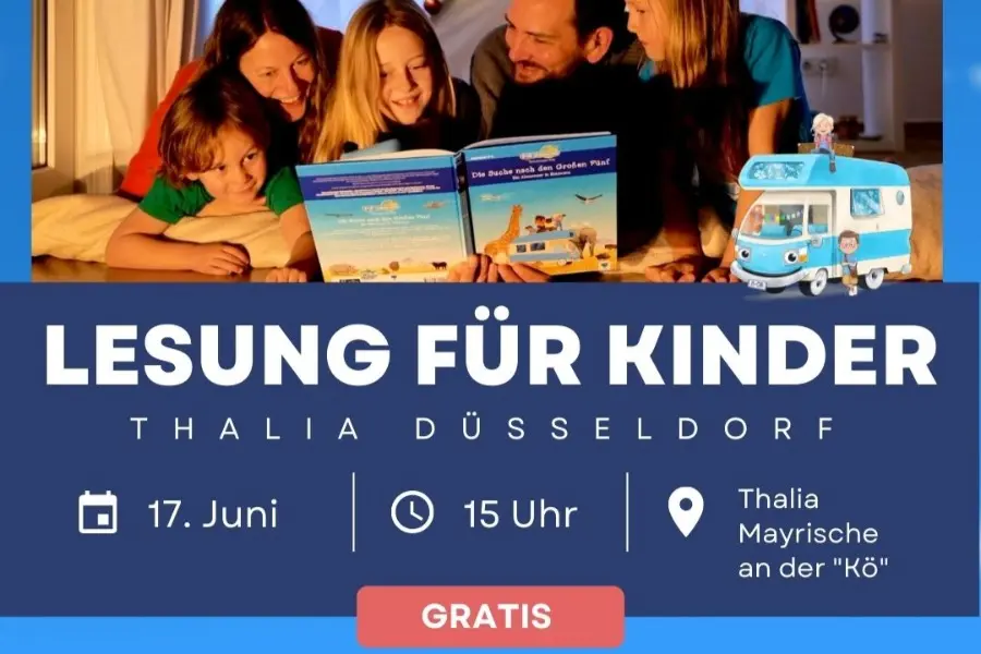 Lesung für Kinder in Düsseldorf am 17. Juni 2023